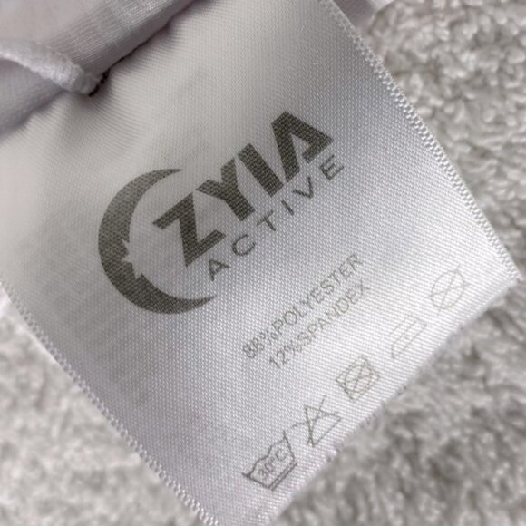 Zyia White Racerback Sports Bra M - Picture 5 of 14